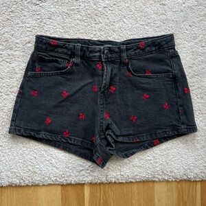 Wild Fable faded black denim shorts